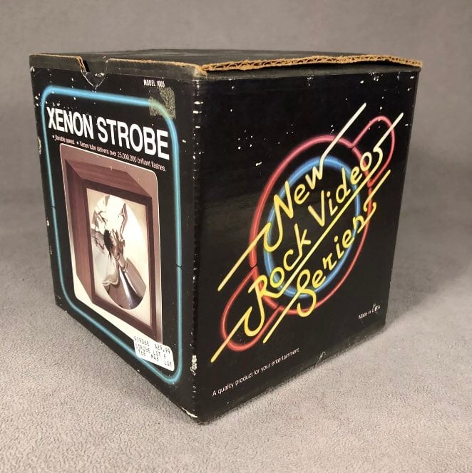 Vintage Xenon Strobe Light Variable Rate Tested New Rock Video Series In Box