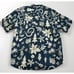 Tommy Bahama Hawaiian Shirt Mens Large Blue Christmas Mele Kalikimaka Hula Girl