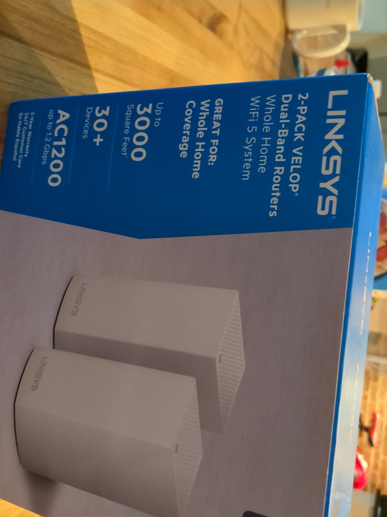Linksys wifi mesh network (2 pack dual band routers)