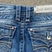 Rock Revival Celine capri jeans with rhinestone flap pockets 28