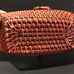 Vintage Wood Fish Head & Tail Woven Bread Basket