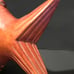 Vintage Wood Fish Head & Tail Woven Bread Basket