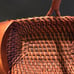 Vintage Wood Fish Head & Tail Woven Bread Basket