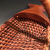 Vintage Wood Fish Head & Tail Woven Bread Basket