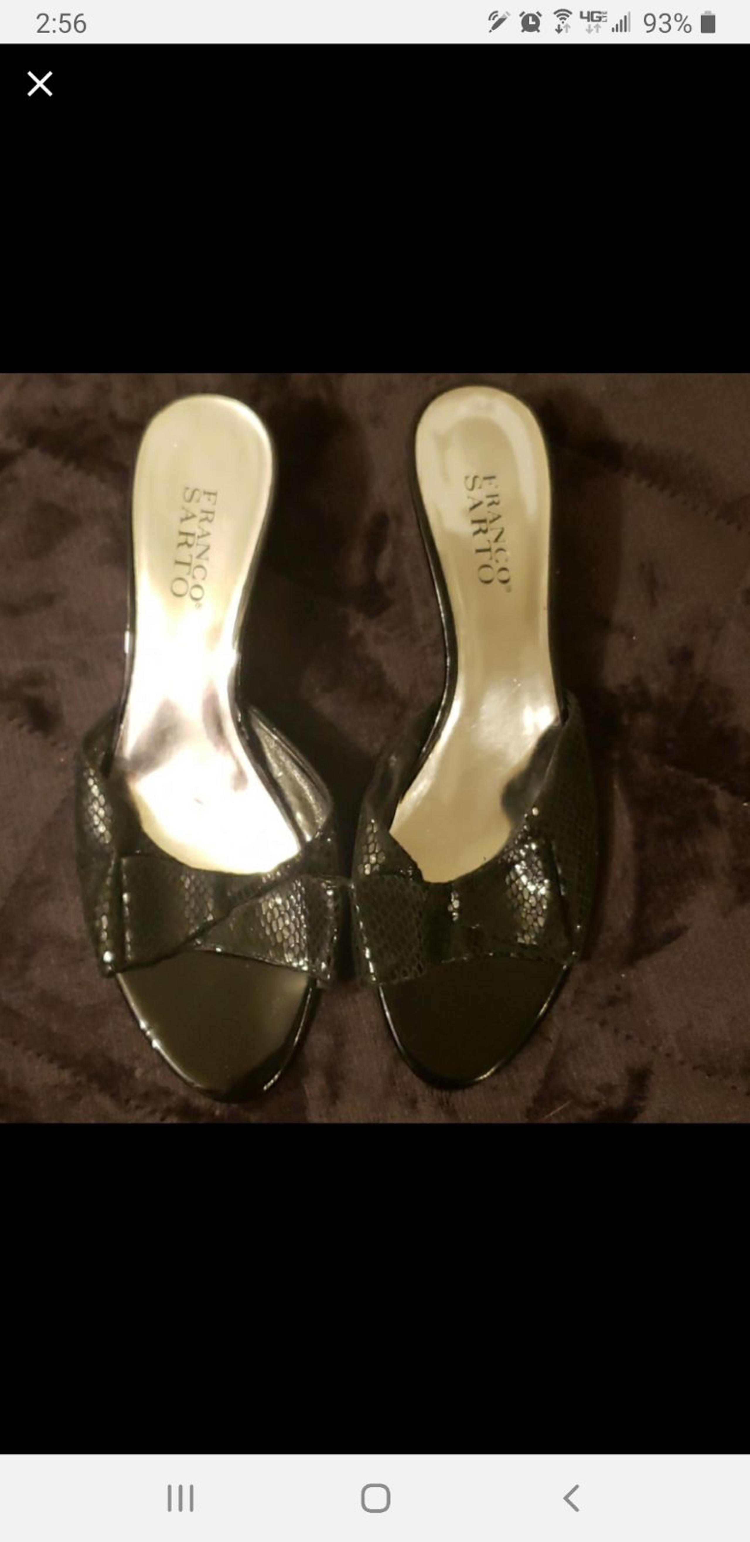 Leather Franco Sarto Kitten heel mules
