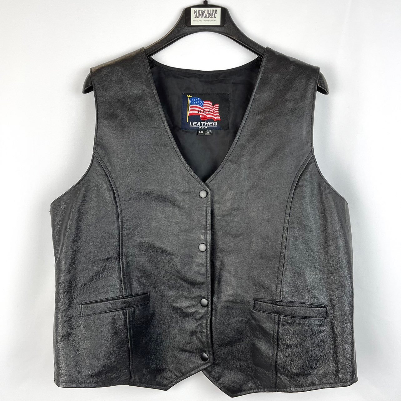 U.S.A Leather Motorcycle Jacket