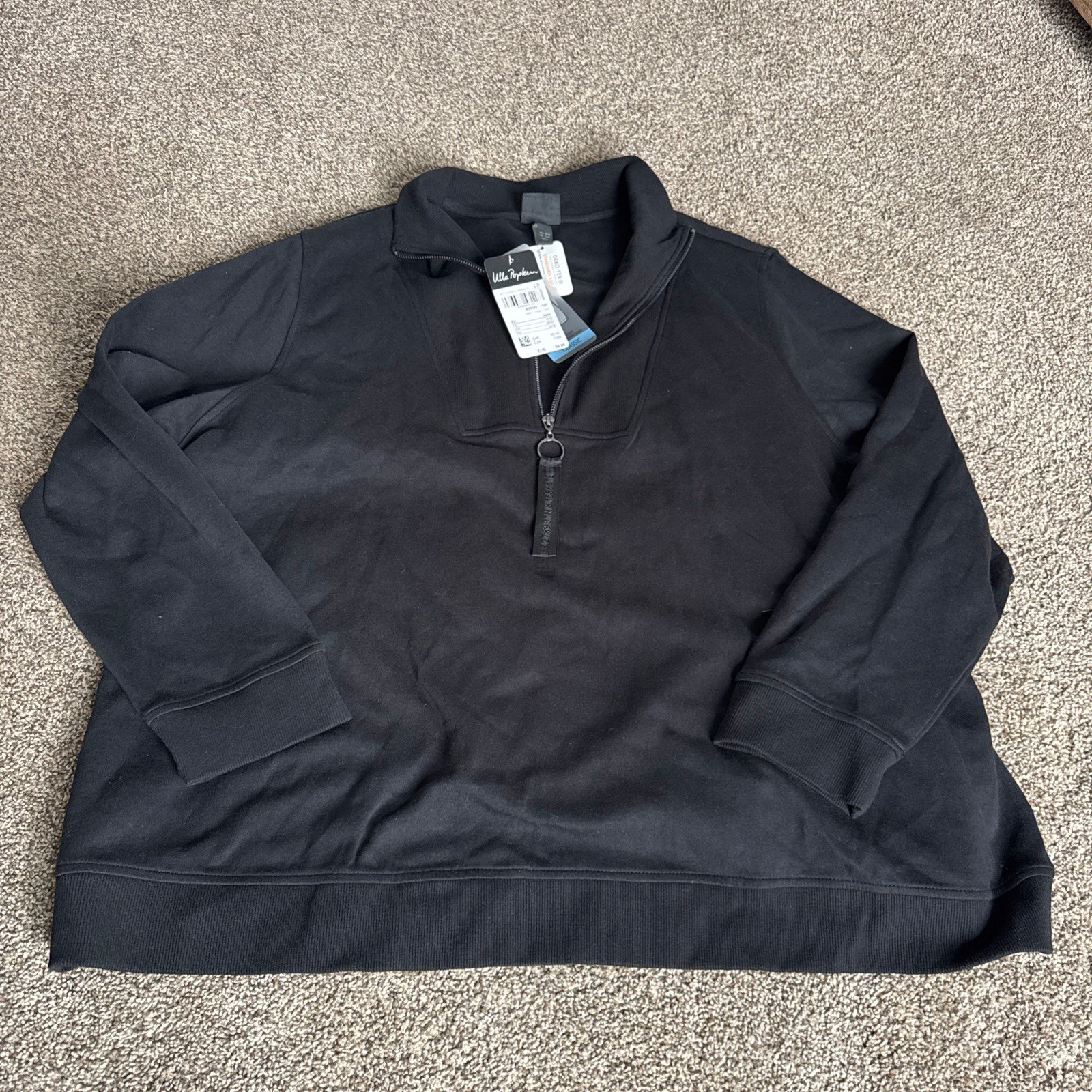 Ulla Popken NWT USA Sizing 24/26 Half Zip Sweater