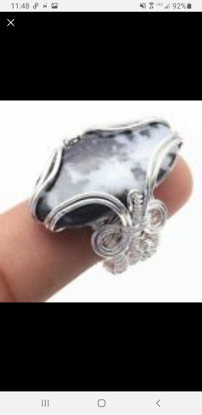 Gorgeous Handmade Men's Zebra Jasper Sil
