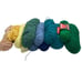 Huge yarn lot - red heart - yellows greens blues- 2.14 pounds