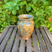 Crystalline Pottery Vase Handmade