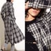 NWT Nsf plaid trench coat