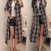 NWT Nsf plaid trench coat