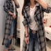 NWT Nsf plaid trench coat