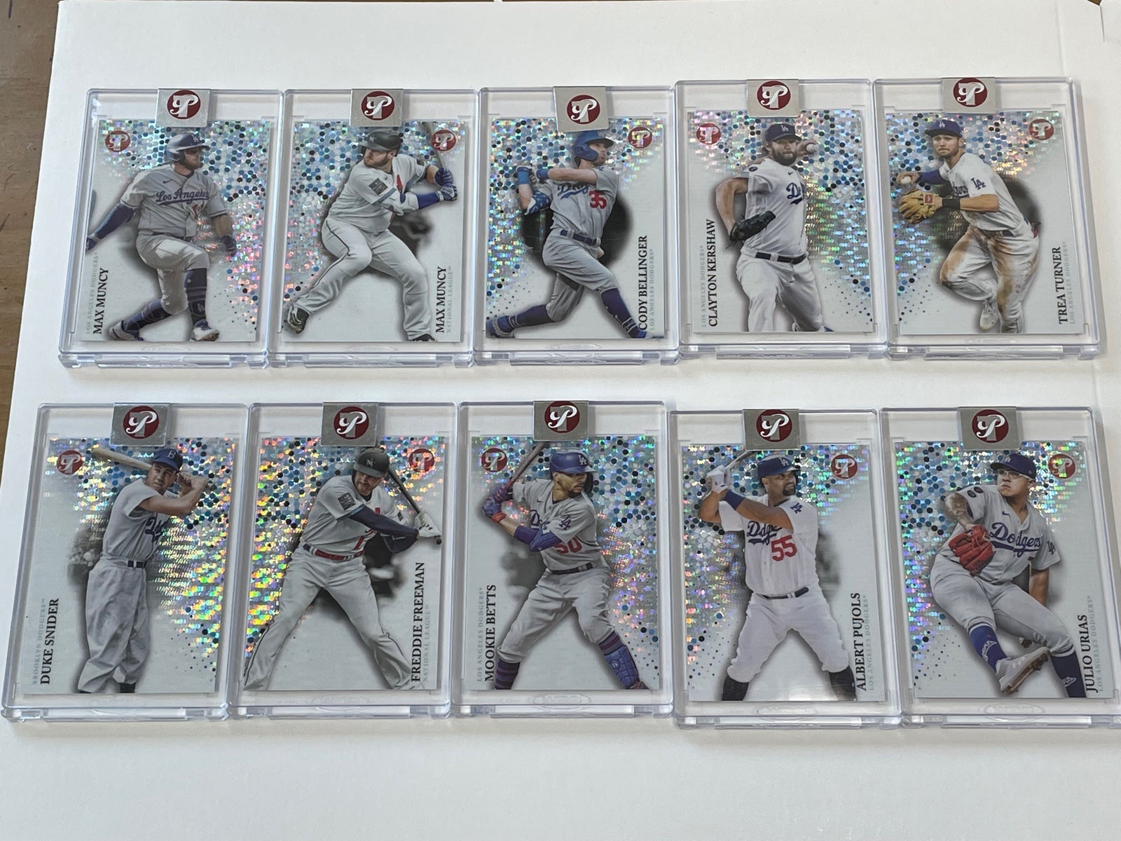 2022 Topps Pristine Encased LA Dodgers Card Lot