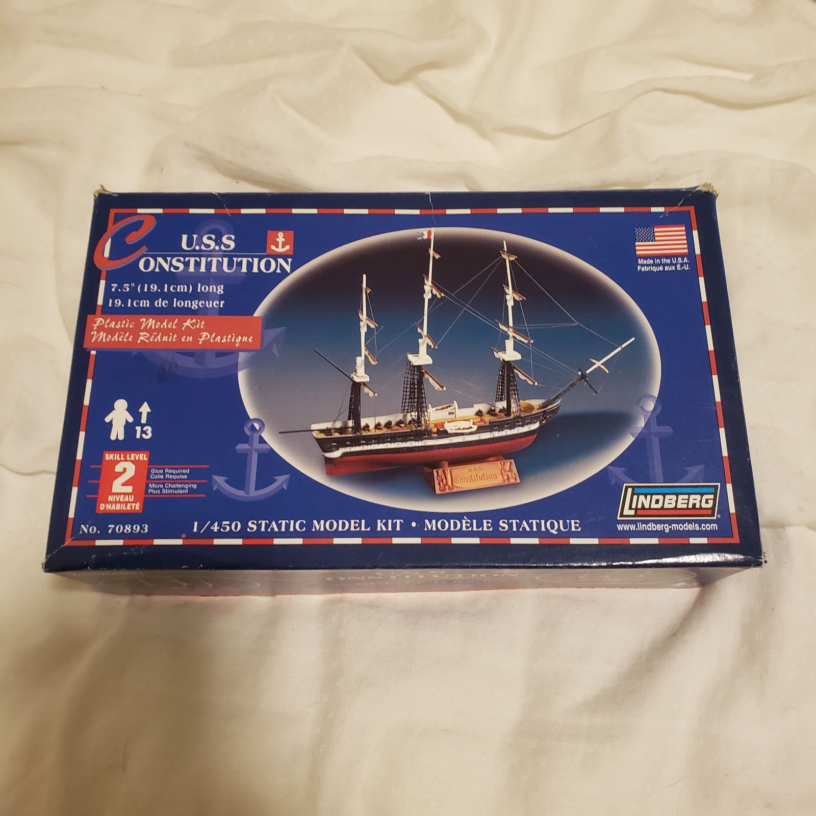 USS Constitution Lindberg model Skill level 2 2009