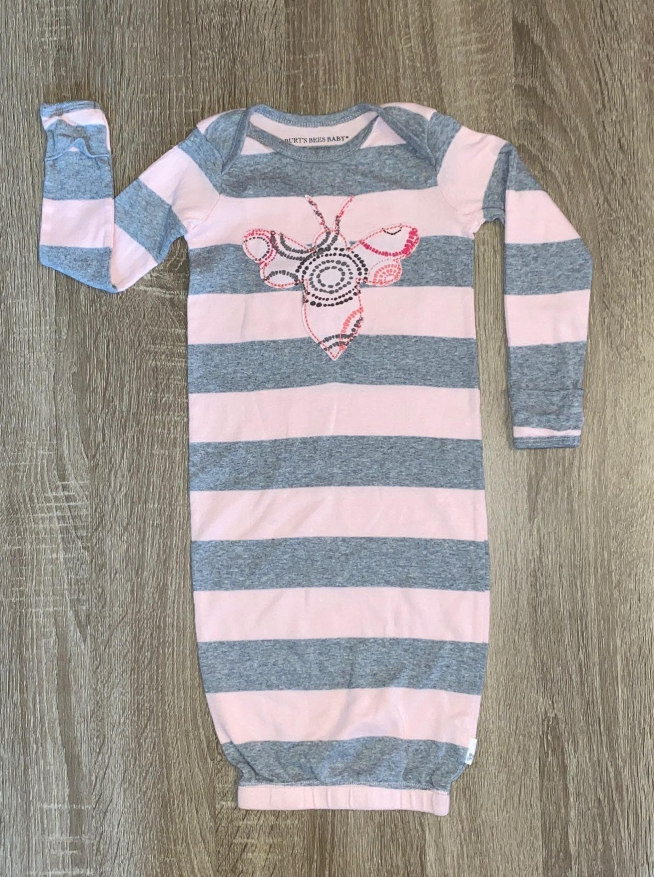 Burt's Bees Baby Girl Striped Sleeper