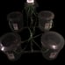 4-Plant RDWC hydroponic system W 5-Gallon Main Control Reservior &600Gph airpump