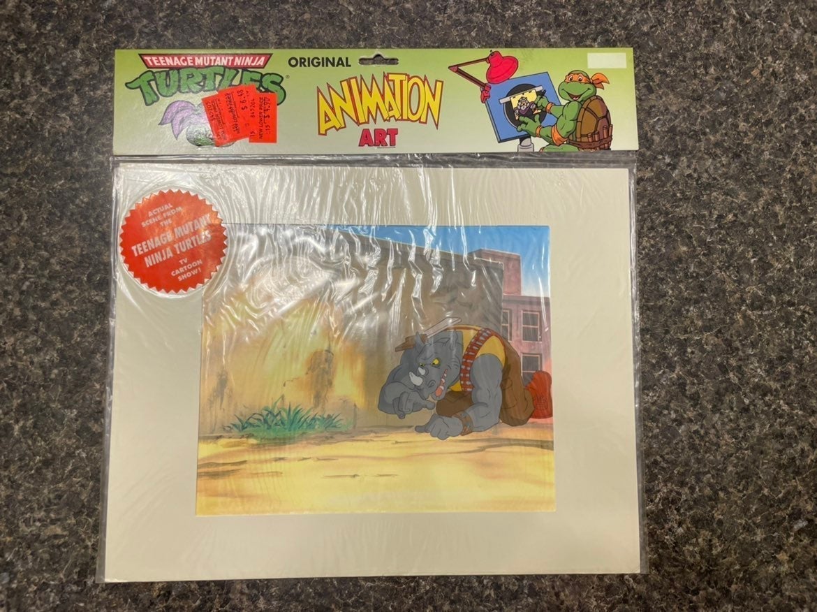 Teenage Mutant Ninja Turtles Animation Art TMNT Production Cel With COA Sealed