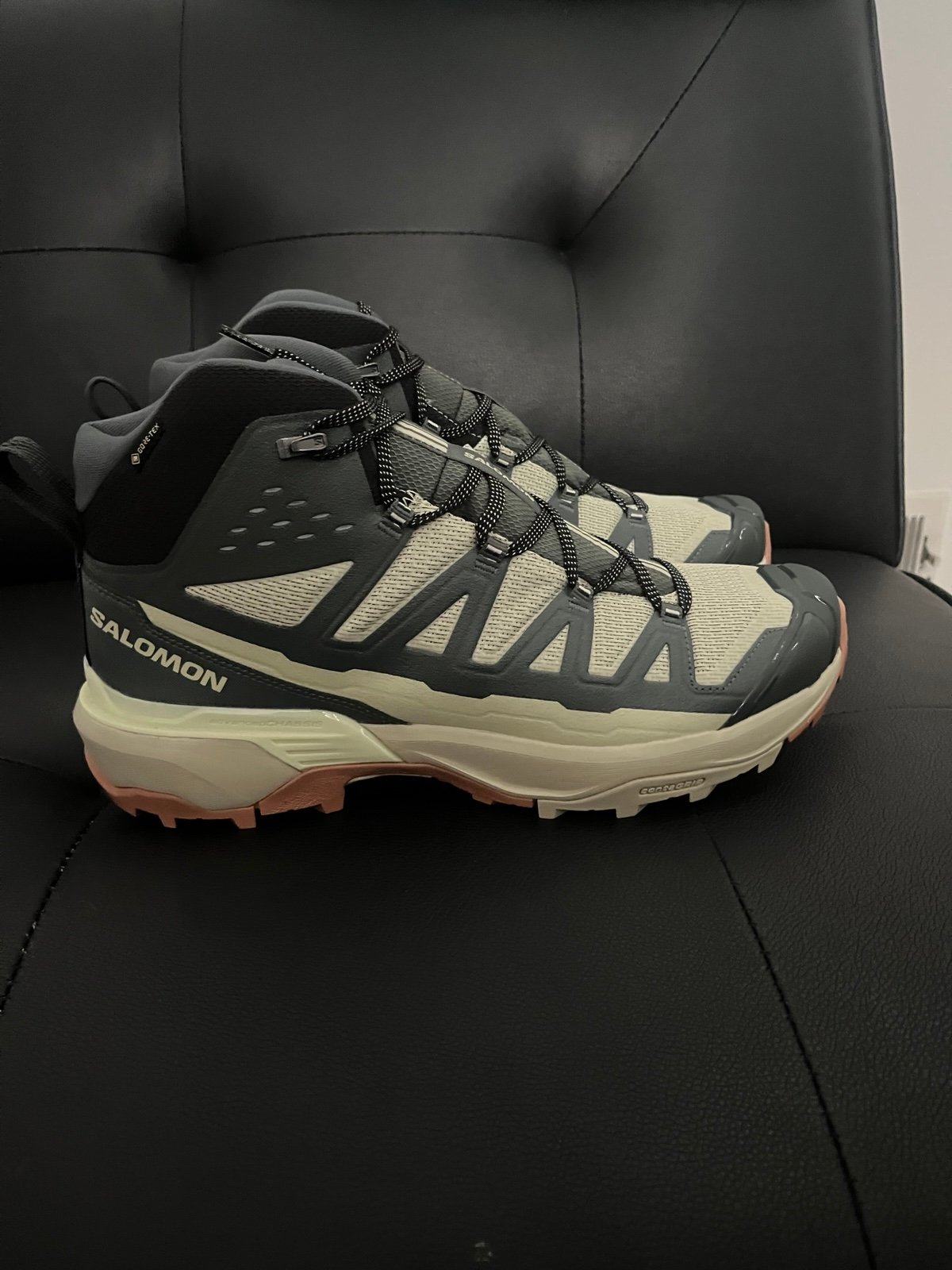 Salomon X Ultra 360 Edge Mid Gore-Tex Hiking Boots Green 474599 Men’s Size 12