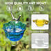 Kingsyard Glass Hummingbird Feeder for Outdoors Wild Bird Feeder with 6 Feeding