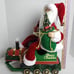Santa's Christmas Empire Santa Riding On Train | H:16 x L;14 x 10½ | NWT.