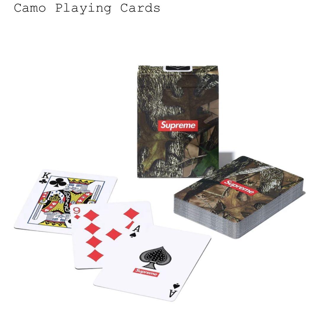 Brand new Supreme camo playing cards, authentic.