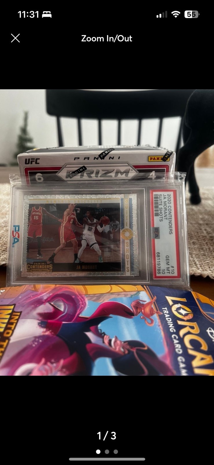 Ja Morant PSA 10 2020 Contenders Suite shots
