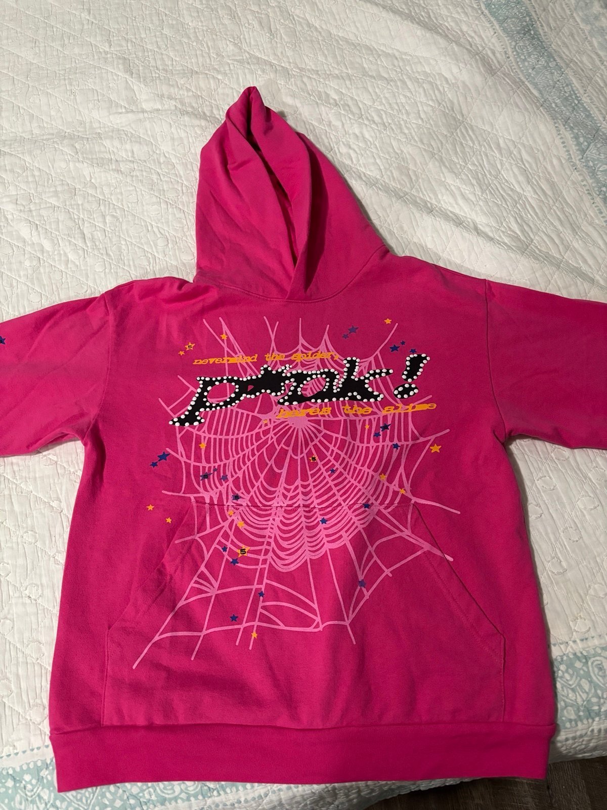 Pink Sp5der hoodie V1