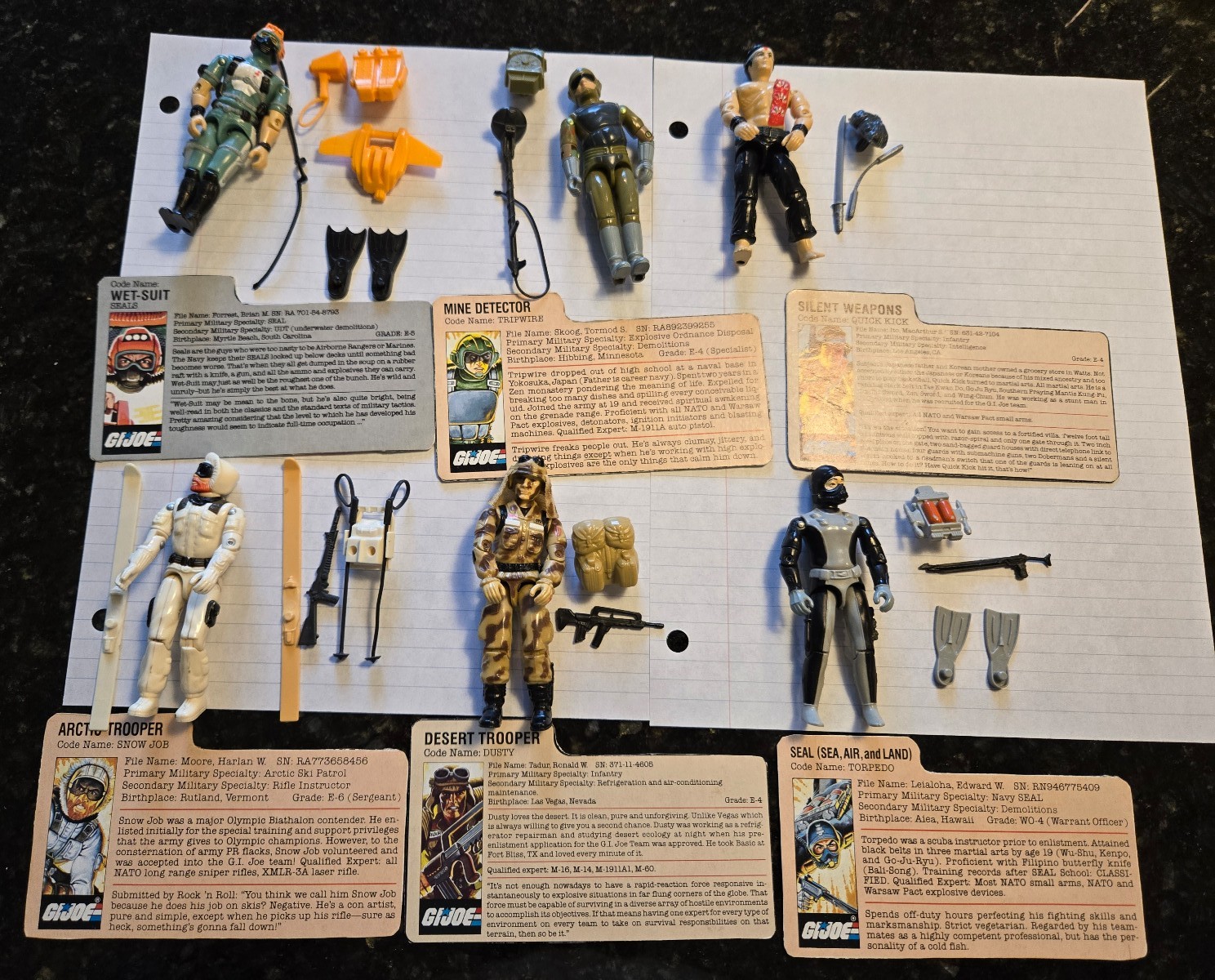Vintage 80s GI Joe action figure lot