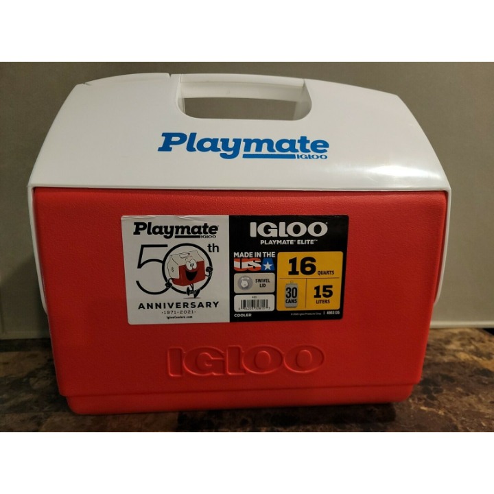 Igloo Playmate Elite 16 Qt Cooler 50th Anniversary Insulated Plastic Red NEW NWT