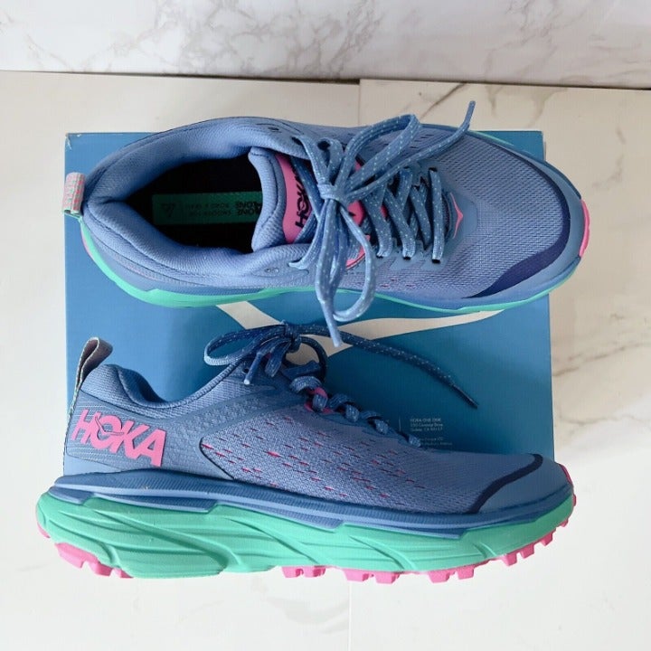 Hoka One One Challenger ATR 6 Womens US 5.5 Running Shoe Vallarta Blue / Atlanti