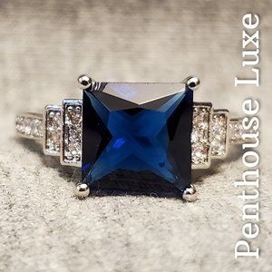 Blue Sapphire 925 Sterling Silver Ring