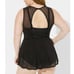 Torrid Sz 3 Bra Cup DD/F Blk Underwire Long Mesh Overlay Swimsuit Dress W/Briefs