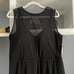 Torrid Sz 3 Bra Cup DD/F Blk Underwire Long Mesh Overlay Swimsuit Dress W/Briefs