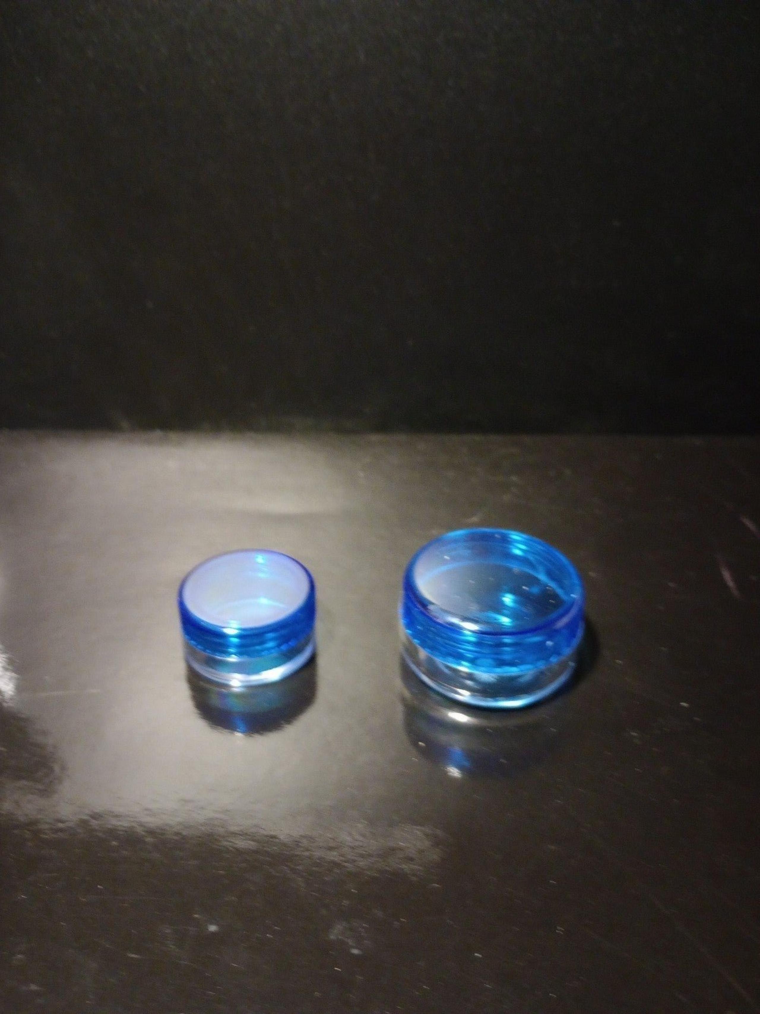 1 LARGE CONTAINER 1 SMALL CONTAINER FOR CONTACTS OR ANYTHING ELSE! BLUE COLOR !