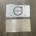 Volvo white Brand New Front Vanity Metal Plate Frame Holder (2 Pack)