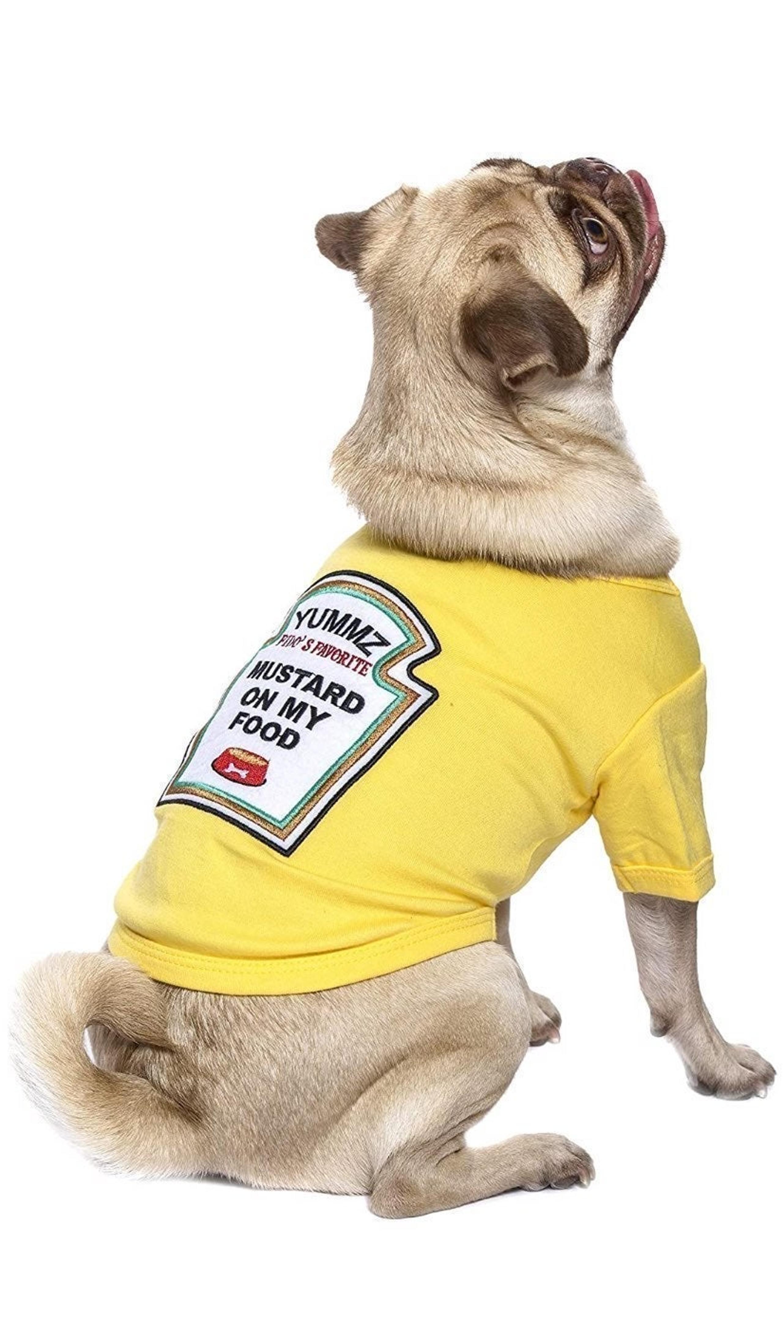 Dog Costume Mustard Shirt Size 3XL