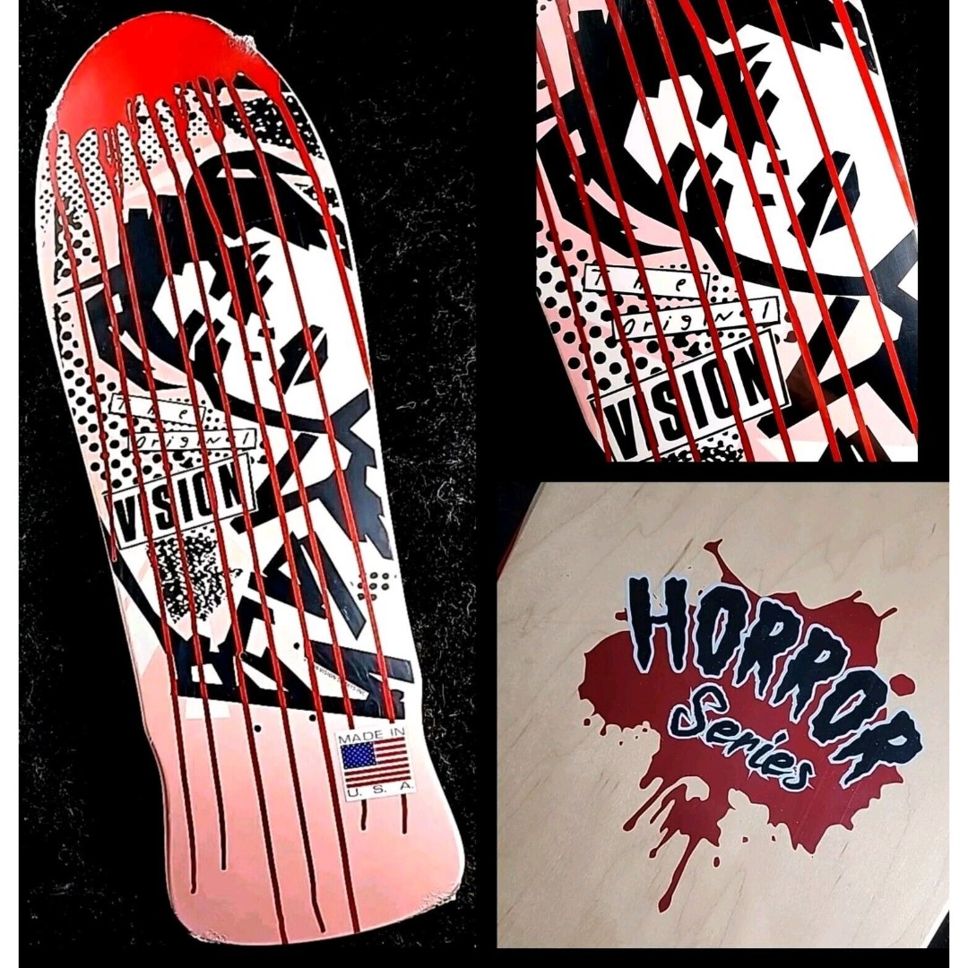Mark Gonzales Vision Halloween Horror Original MG Model Skateboard 10 x30 Deck