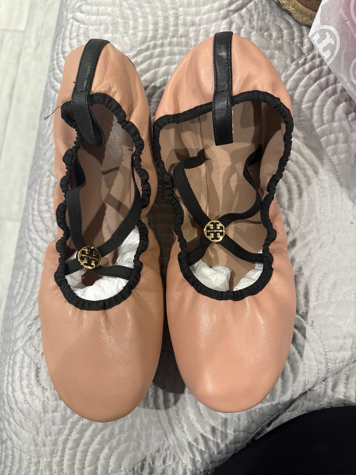 Tory Burch Tory Burch Soft Scrunch Leather Ballet Flat size 10