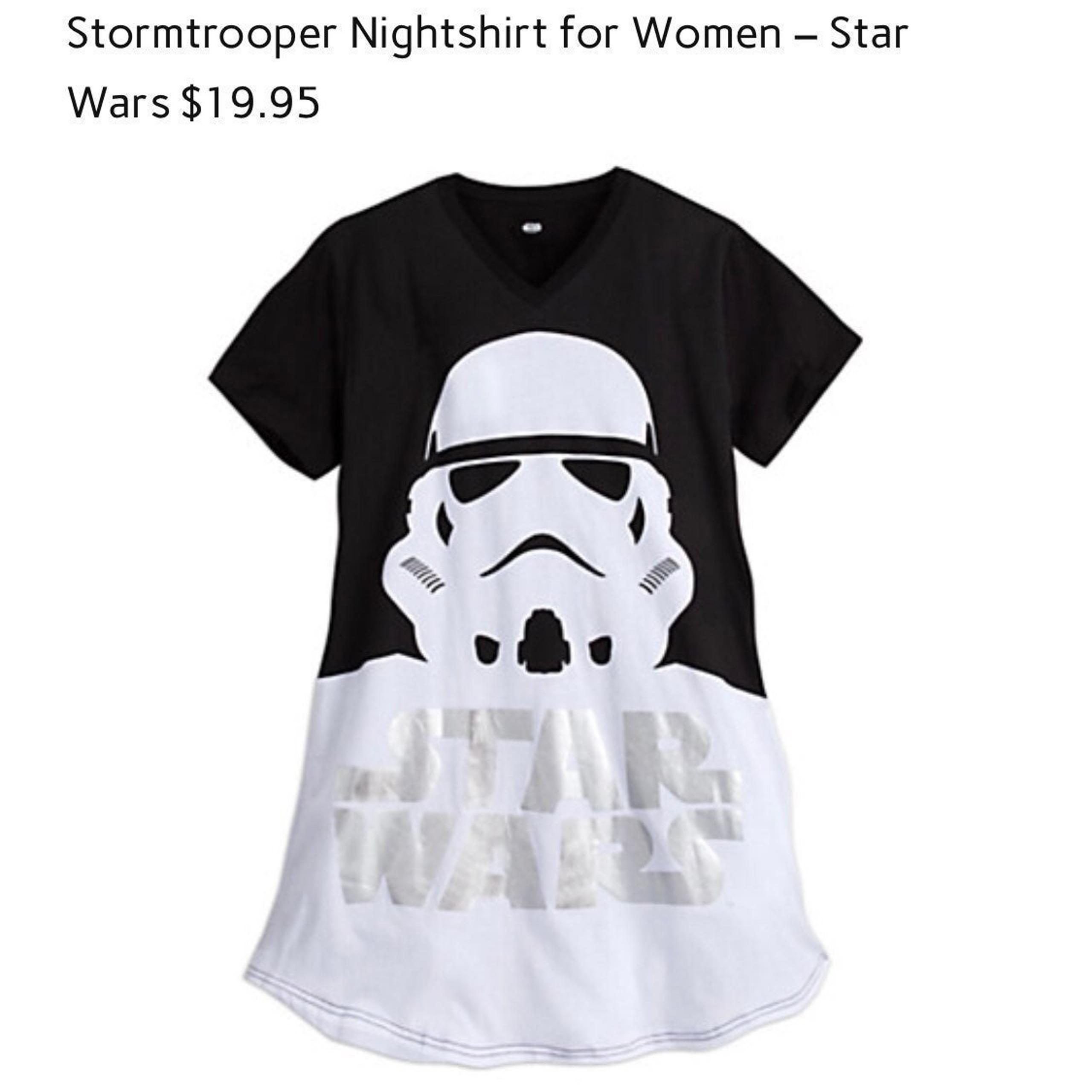 Disney Store Star Wars Storm Trooper women’s sleep shirt XS/S