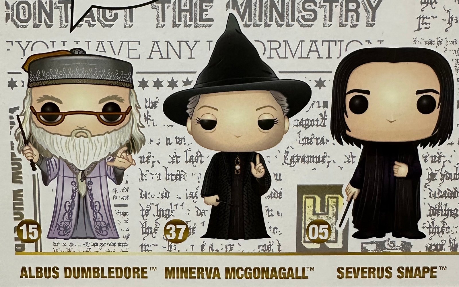 Funko Pop! Books a Million Exclusive - Dumbledore, McGonnagall, Snape 3pk