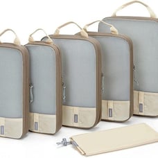 NEW 6 Set Compression Packing Cubes for Travel, Lightweight Vacation Travel