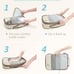 NEW 6 Set Compression Packing Cubes for Travel, Lightweight Vacation Travel