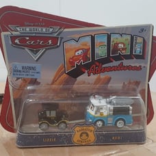 Mattel Pixar CARS Mini Adventures Radiator Springs Lizzie & Red ( BLUE )