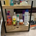 2-Tier Bathroom Organizer Countertop with Drawer, Wood Counter Shelf for Bath