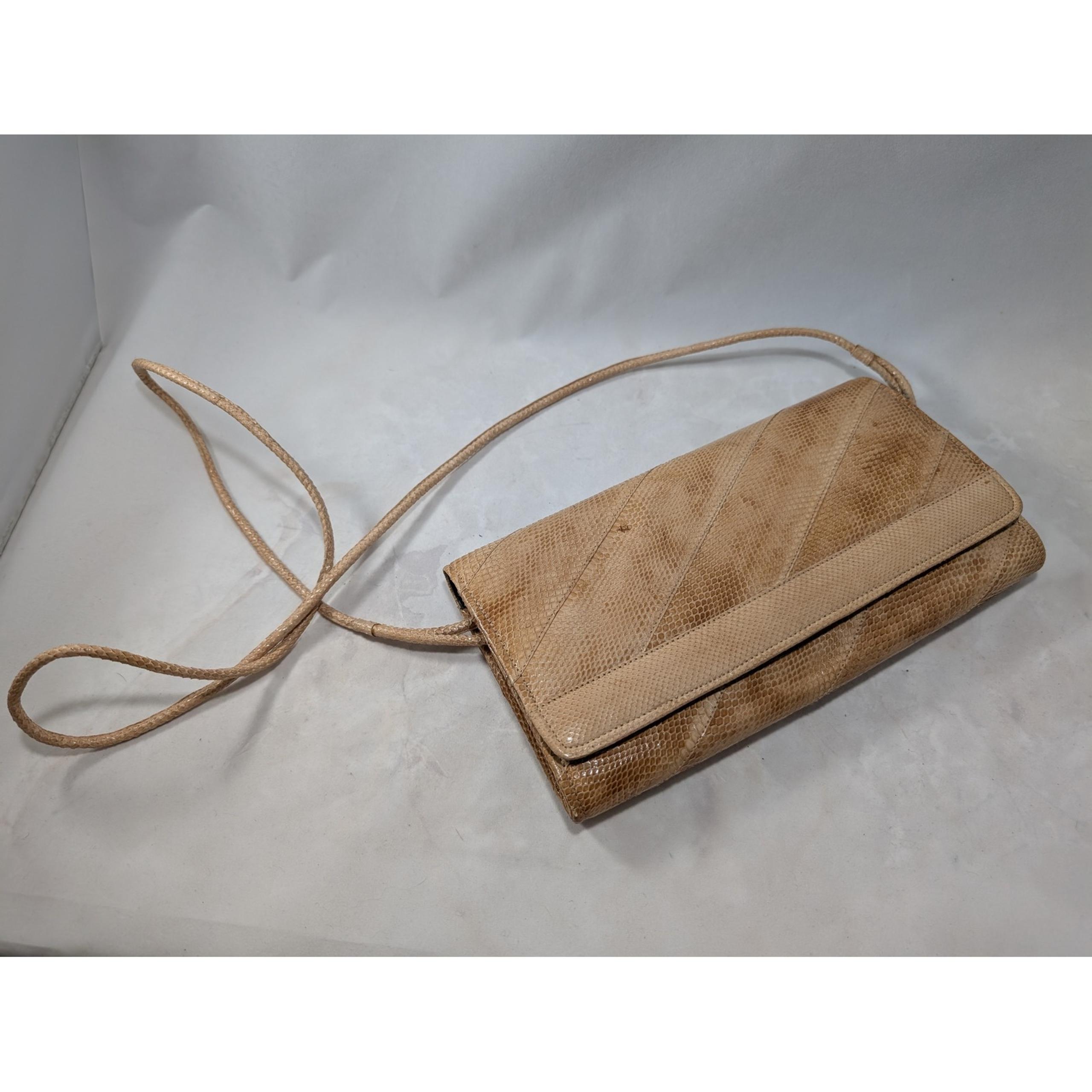 Walborg Snakeskin Clutch Evening Bag Shoulder Bag Made in Philippines