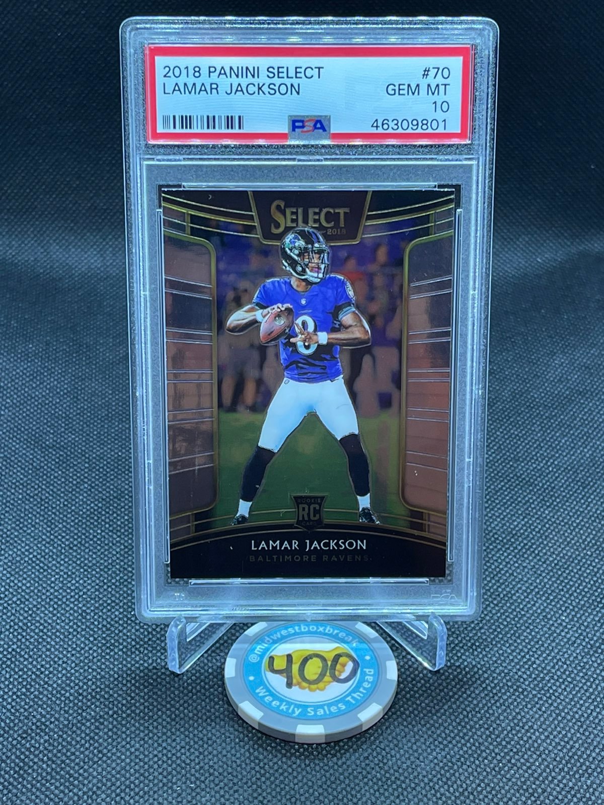 Lamar Jackson RC 2018 Select PSA 10