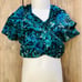 New Custom Angel Face Teal Black 2PC Dance Set CS YS 4-6