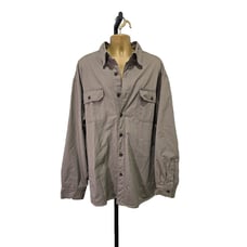 Chaps Ralph Lauren Canvas Chore Jacket Barn Coat Beige 3XT Plaid Flannel Lined