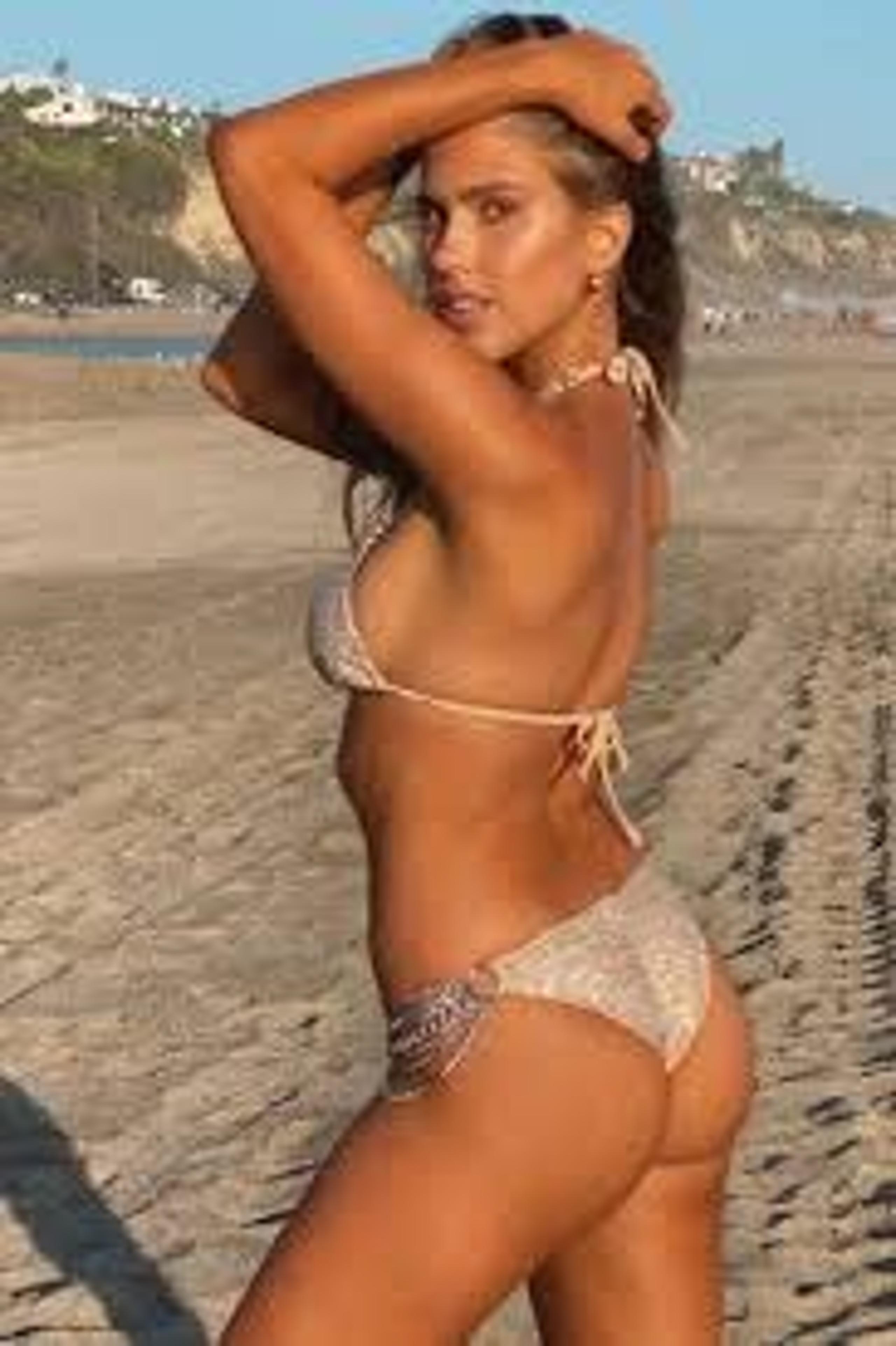 BRAND NEW BEACH BUNNY AQUA GOLD BALL AND CHAIN 2PC SMALL BIKINI SET
